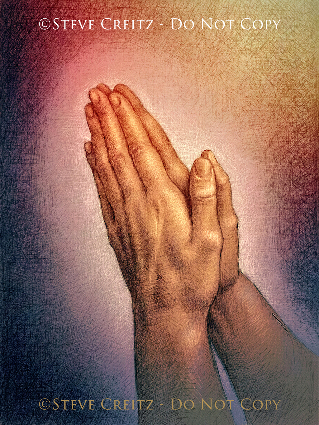 Praying Hands HD — Creitz Illustration Studio